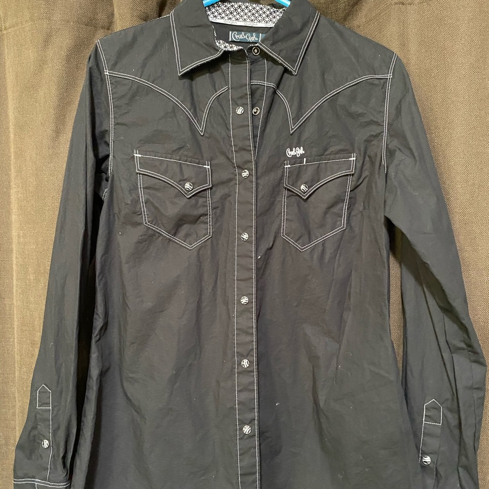 Cruel girl button down rodeo shirt